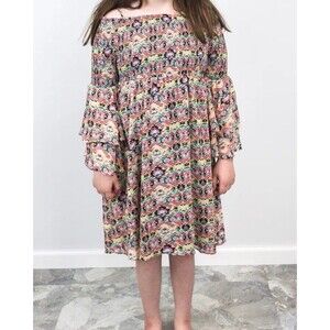 Kidpik Girls Geo Smock Dress Size XL/14